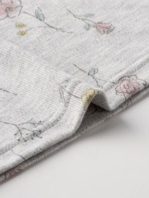 マタニティ パジャマ・ルームウェア|リブスムースフラワープリントネグリジェ　マタニティ・産後授乳パジャマ【出産後も長く使える】Rosemadame（ローズマダム）