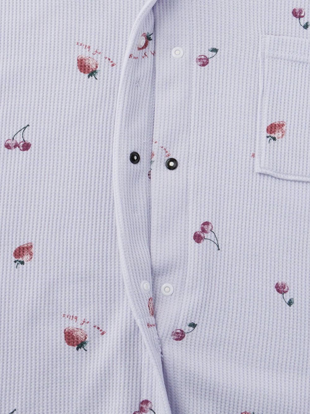 マタニティ パジャマ・ルームウェア|ワッフルフルーツプリントパジャマ マタニティ・産後授乳パジャマ【出産後も長く使える】Rosemadame(ローズマダム)