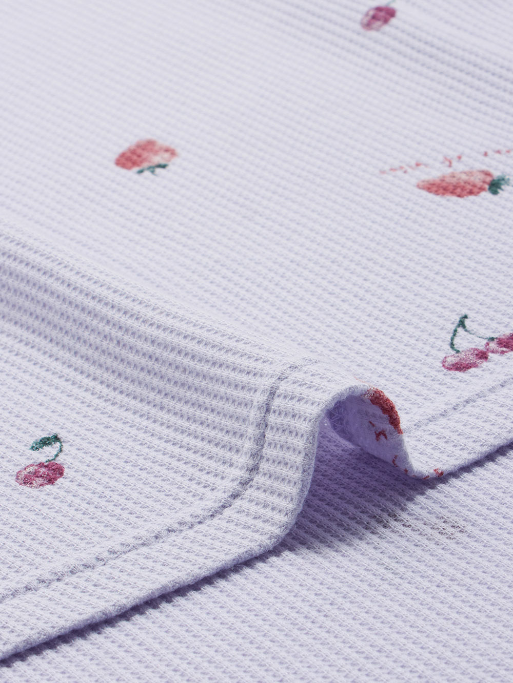 マタニティ パジャマ・ルームウェア|ワッフルフルーツプリントパジャマ マタニティ・産後授乳パジャマ【出産後も長く使える】Rosemadame(ローズマダム)