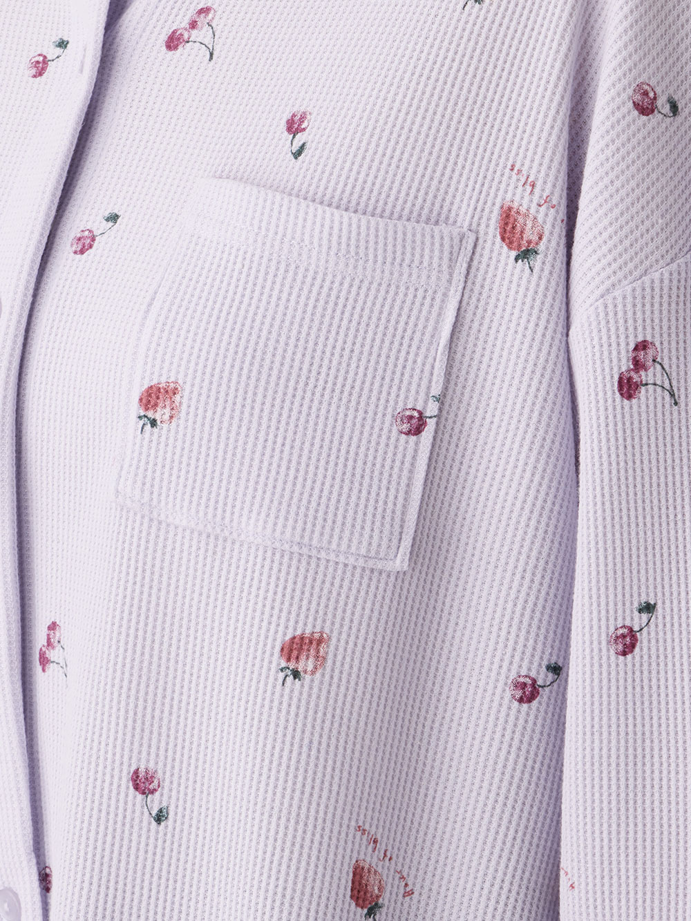 マタニティ パジャマ・ルームウェア|ワッフルフルーツプリントパジャマ マタニティ・産後授乳パジャマ【出産後も長く使える】Rosemadame(ローズマダム)