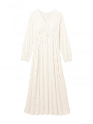 マタニティ パジャマ・ルームウェア|スムースカシュクールパッド付ネグリジェ 【出産後も長く使える】|星柄