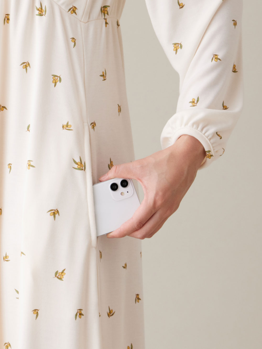 マタニティ パジャマ・ルームウェア|スムースカシュクールパッド付ネグリジェ 【出産後も長く使える】