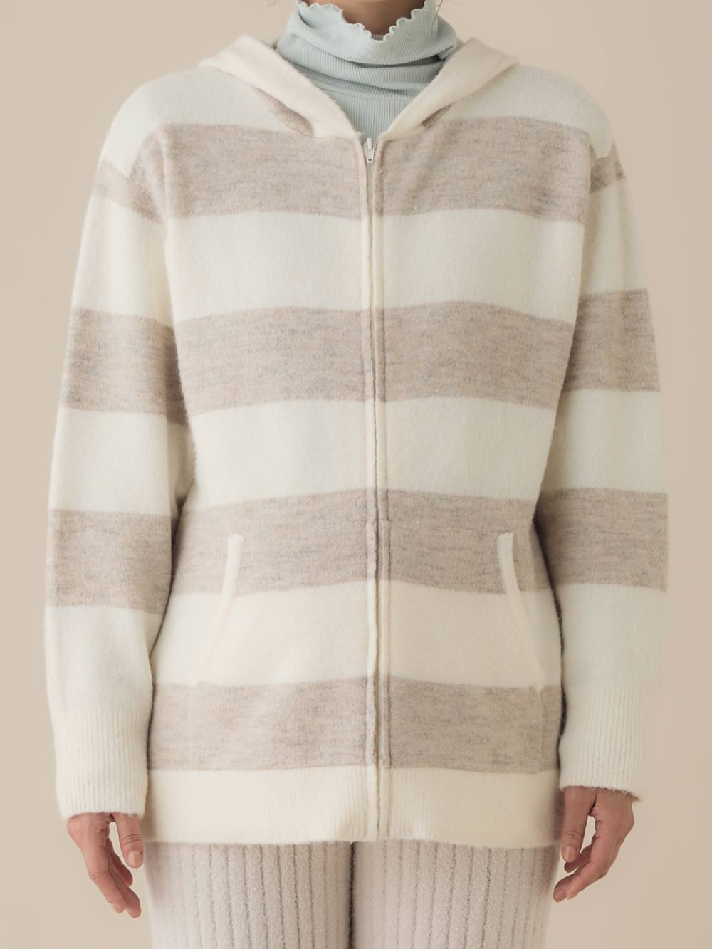 マタニティ トップス|ニットパーカー ルームウェア マタニティ・授乳服 【出産後も長く使える】