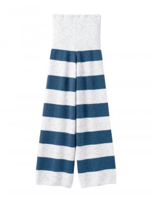 マタニティ パジャマ・ルームウェア|ニットパンツ ルームウェア マタニティ・産後 【出産後も長く使える】|グレー×ブルー