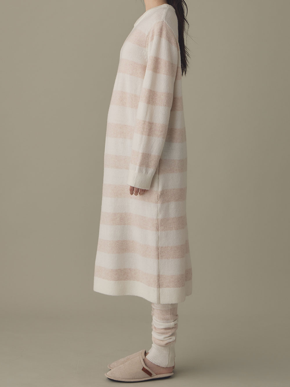 マタニティ パジャマ・ルームウェア|ニットネグリジェ&2WAYレッグウォーマー マタニティ・授乳服 【出産後も長く使える】