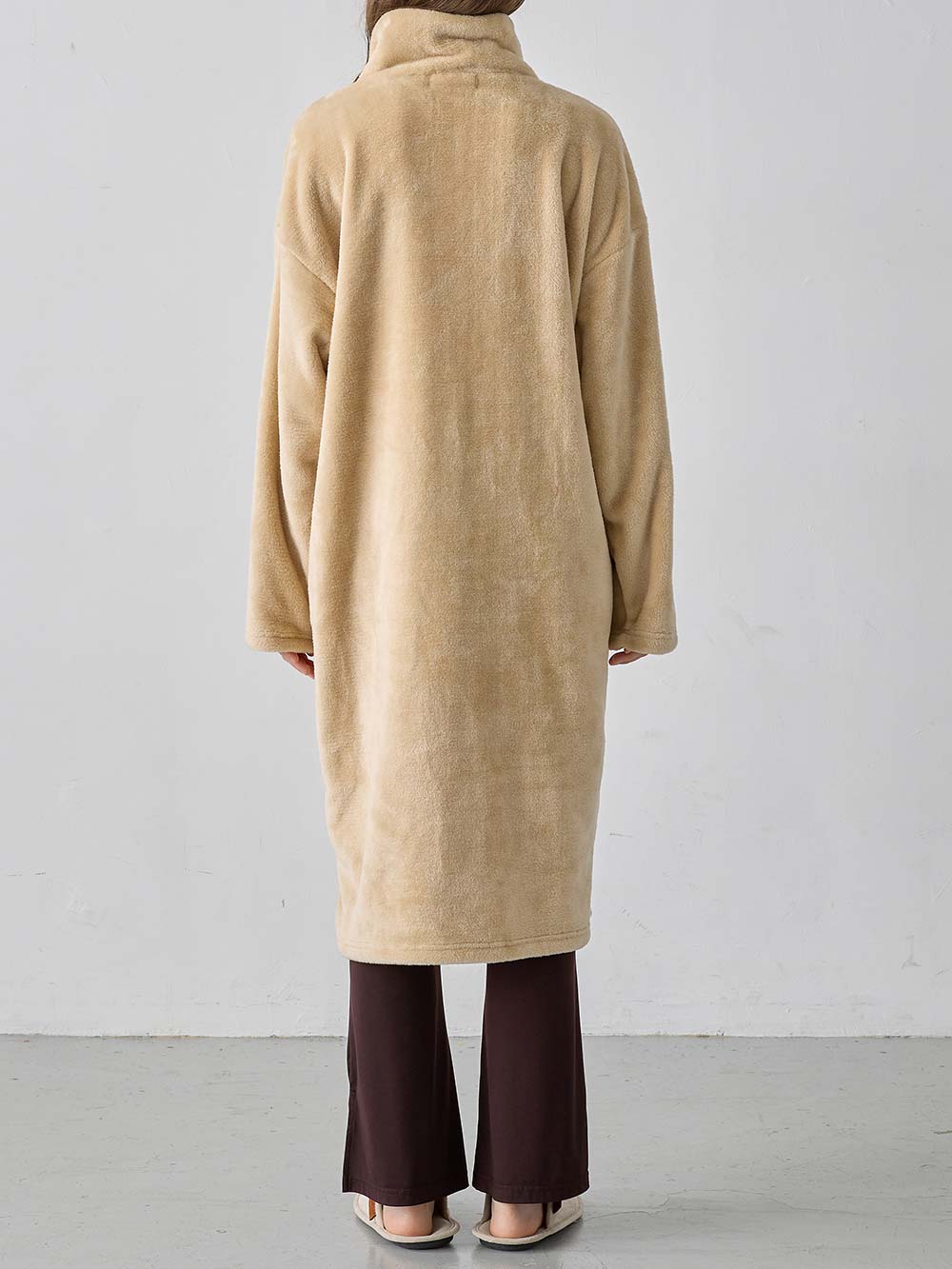 マタニティ パジャマ・ルームウェア|両面ボアあったかガウン　ルームウェア マタニティ・産後【出産後も長く使える】