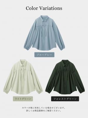 マタニティ トップス|フロントギャザーブラウス　マタニティ 授乳服【出産後も長く使える】