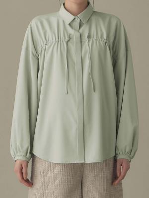 マタニティ トップス|フロントギャザーブラウス　マタニティ 授乳服【出産後も長く使える】