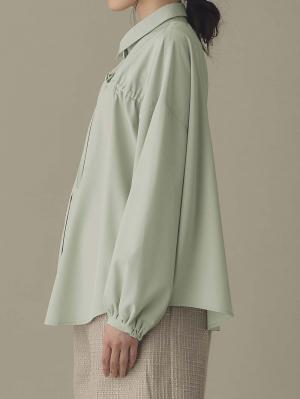 マタニティ トップス|フロントギャザーブラウス　マタニティ 授乳服【出産後も長く使える】