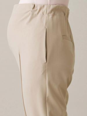 マタニティ パンツ|センターシームストレッチテーパードパンツ　マタニティ・産後 【出産後も長く使える】