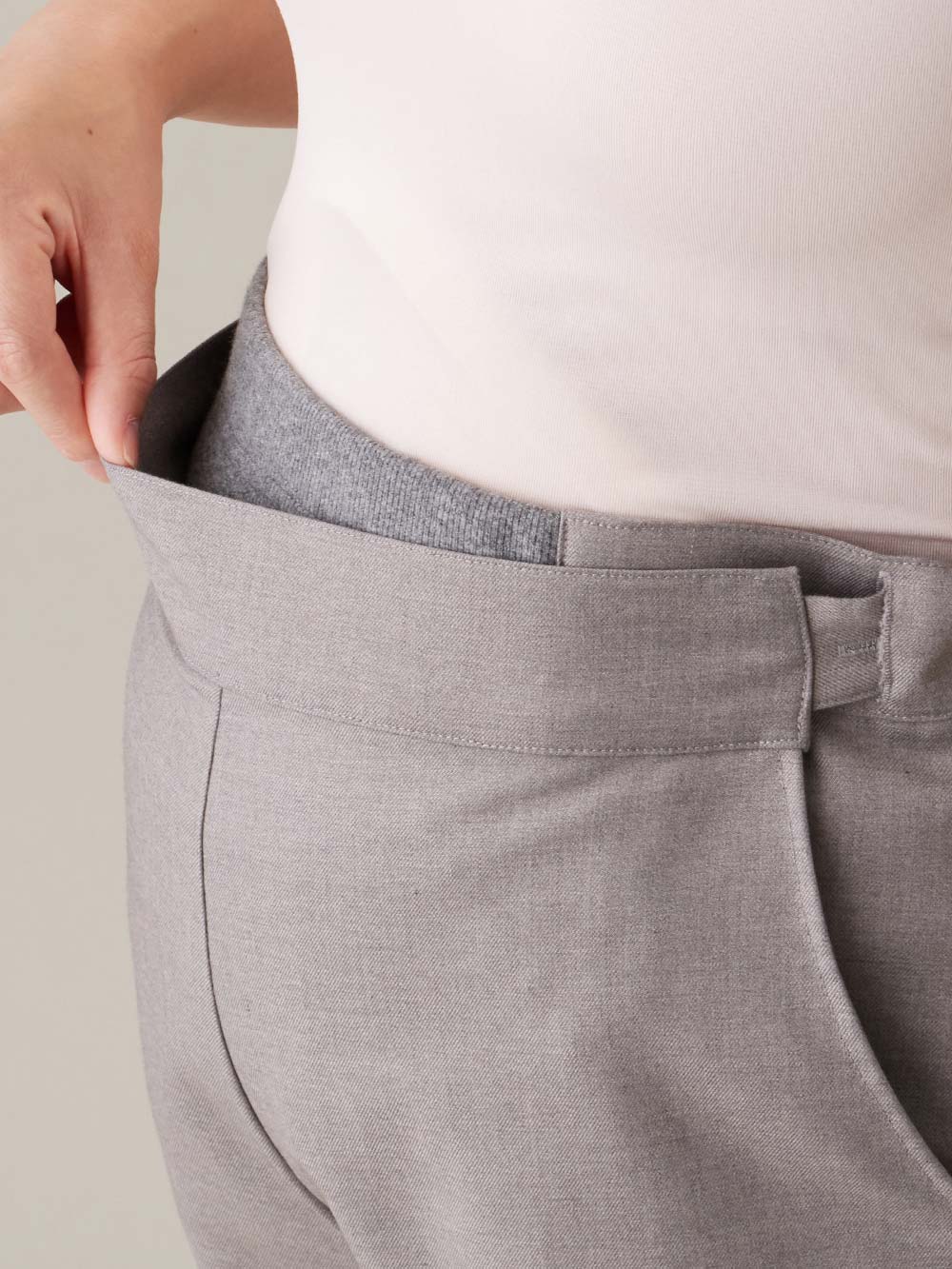 マタニティ パンツ|ハイウェストアジャストワイドパンツ　マタニティ・産後【出産後も長く使える】