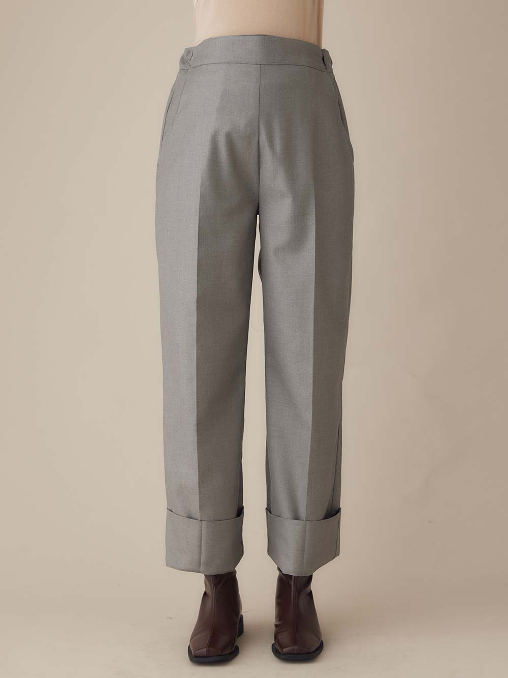 マタニティ パンツ|ハイウェストアジャストワイドパンツ　マタニティ・産後【出産後も長く使える】