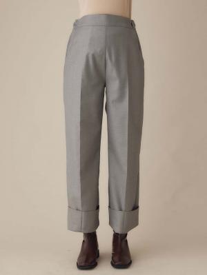 マタニティ パンツ|ハイウェストアジャストワイドパンツ　マタニティ・産後【出産後も長く使える】