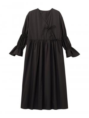 綿混リボンカシュクールワンピース マタニティ・授乳服【出産後も長く使える】 10417