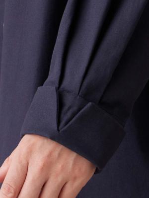 マタニティ ワンピース|【あったか～い。冬支度セール対象】シャツワンピース　マタニティ・授乳服【出産後も長く使える】