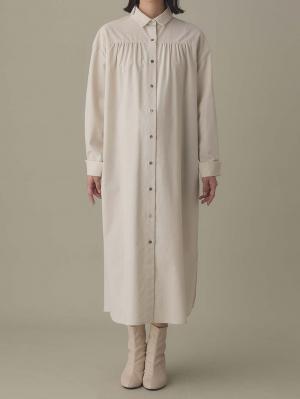 マタニティ ワンピース|【あったか～い。冬支度セール対象】シャツワンピース　マタニティ・授乳服【出産後も長く使える】