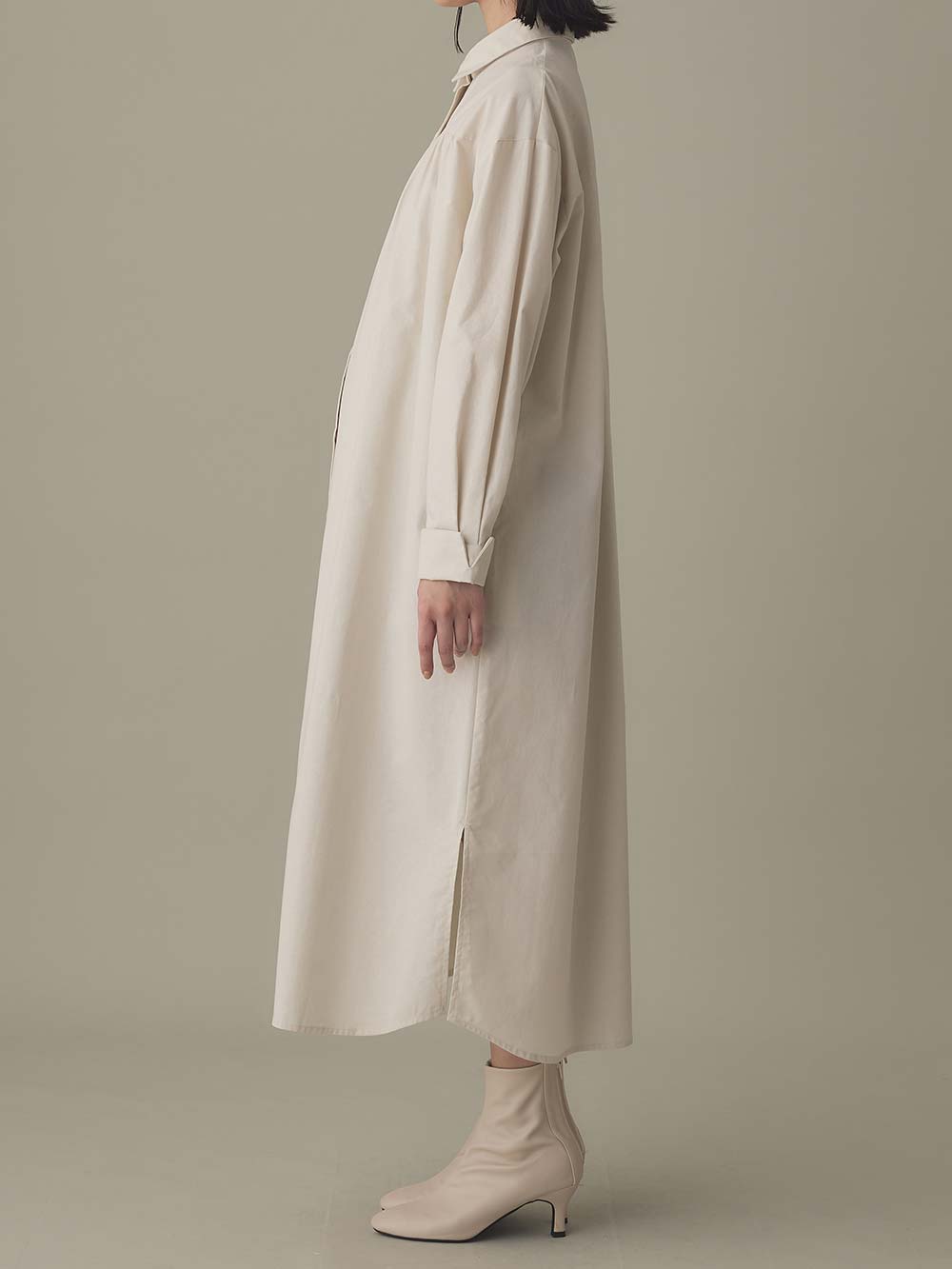 マタニティ ワンピース|【あったか～い。冬支度セール対象】シャツワンピース　マタニティ・授乳服【出産後も長く使える】