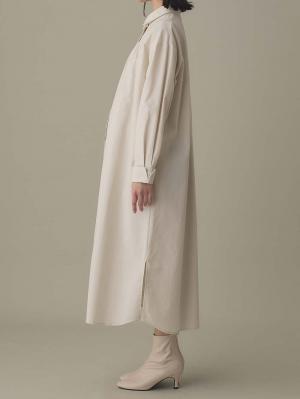 マタニティ ワンピース|【あったか～い。冬支度セール対象】シャツワンピース　マタニティ・授乳服【出産後も長く使える】