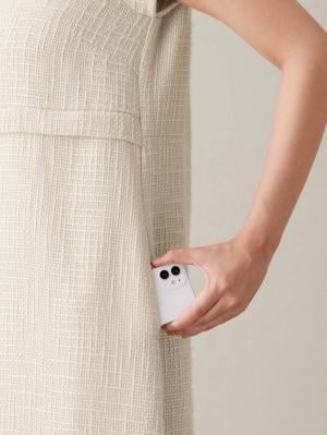 マタニティ ワンピース|ツィードパフスリーブワンピース　マタニティ・授乳服【出産後も長く使える】