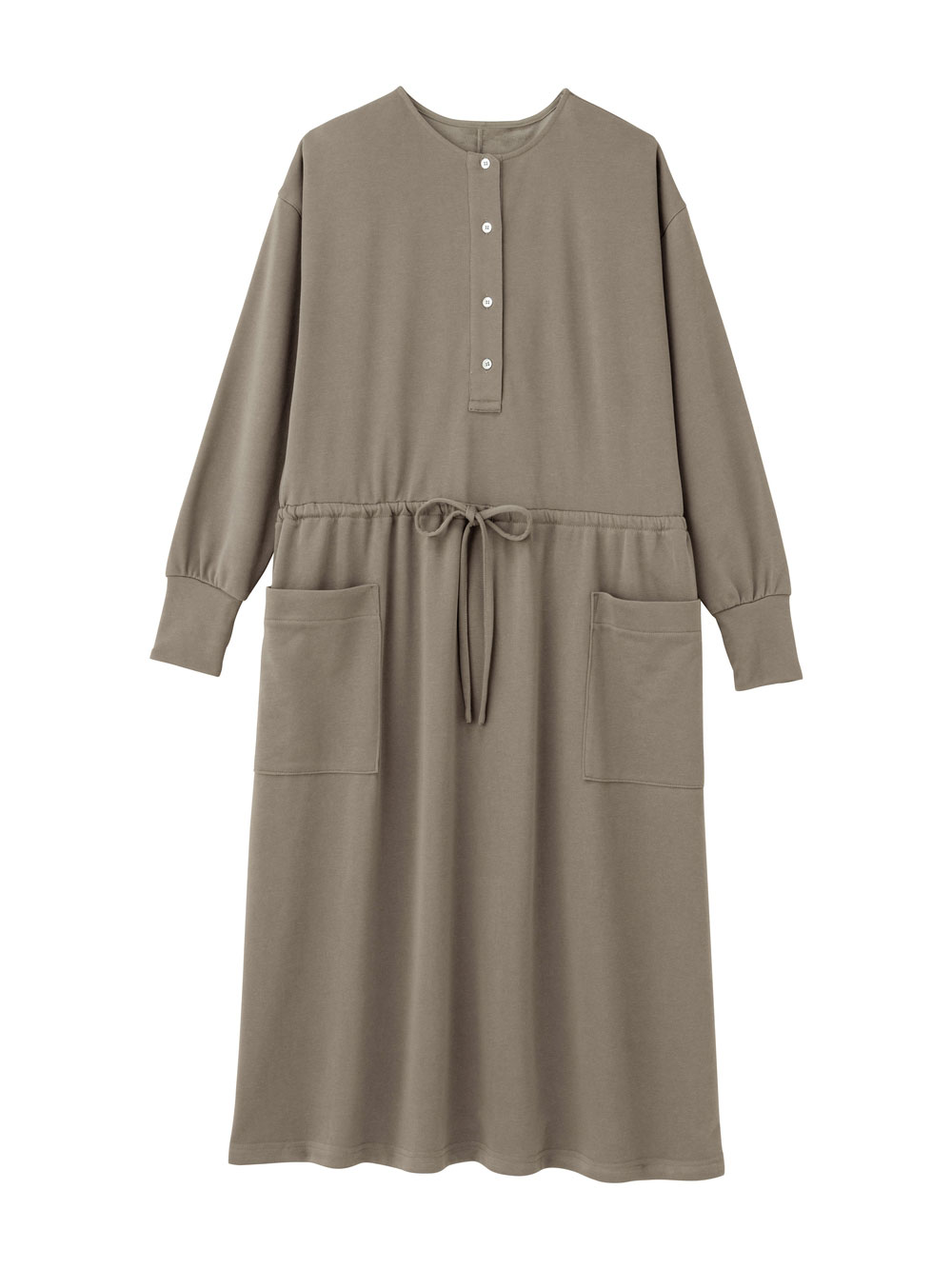 マタニティ パジャマ・ルームウェア|スウェットルームウェアワンピース マタニティ・授乳服【出産後も長く使える】|モカ