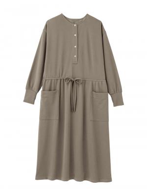 マタニティ パジャマ・ルームウェア|スウェットルームウェアワンピース マタニティ・授乳服【出産後も長く使える】|モカ