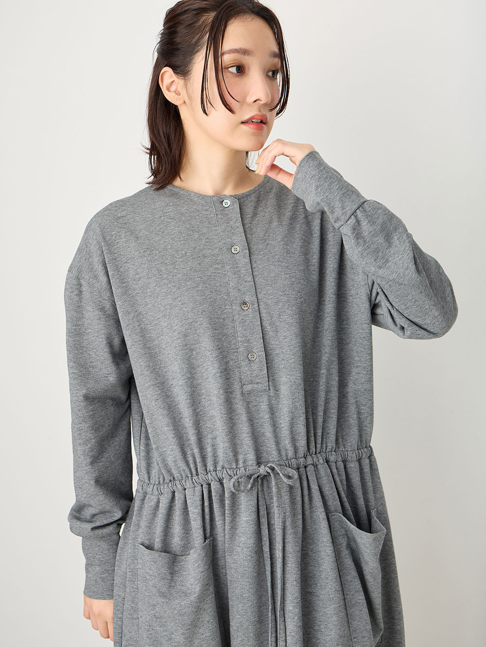 スウェットルームウェアワンピース マタニティ・授乳服【出産後