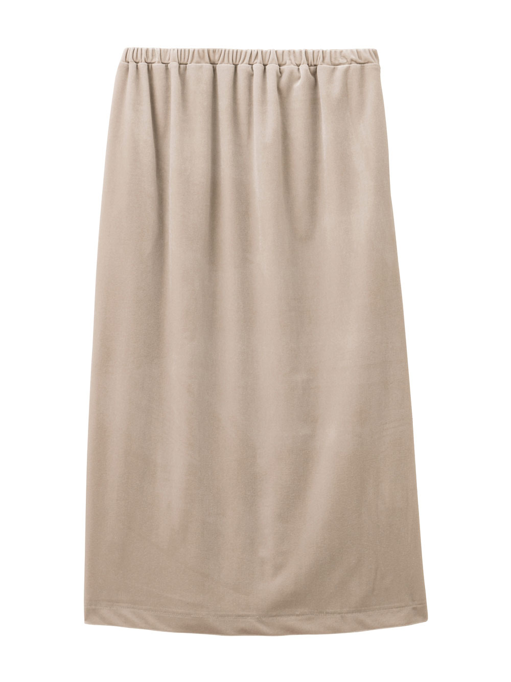 マタニティ スカート|ベロアギャザースカート マタニティ・産後【出産後も長く使える】|ベージュ