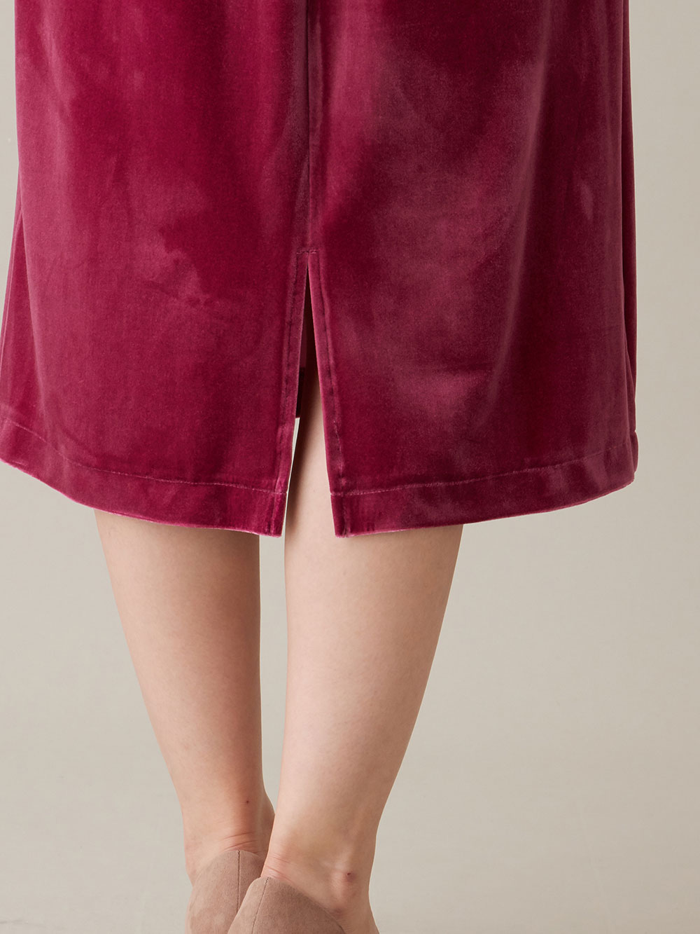 マタニティ スカート|ベロアギャザースカート マタニティ・産後【出産後も長く使える】