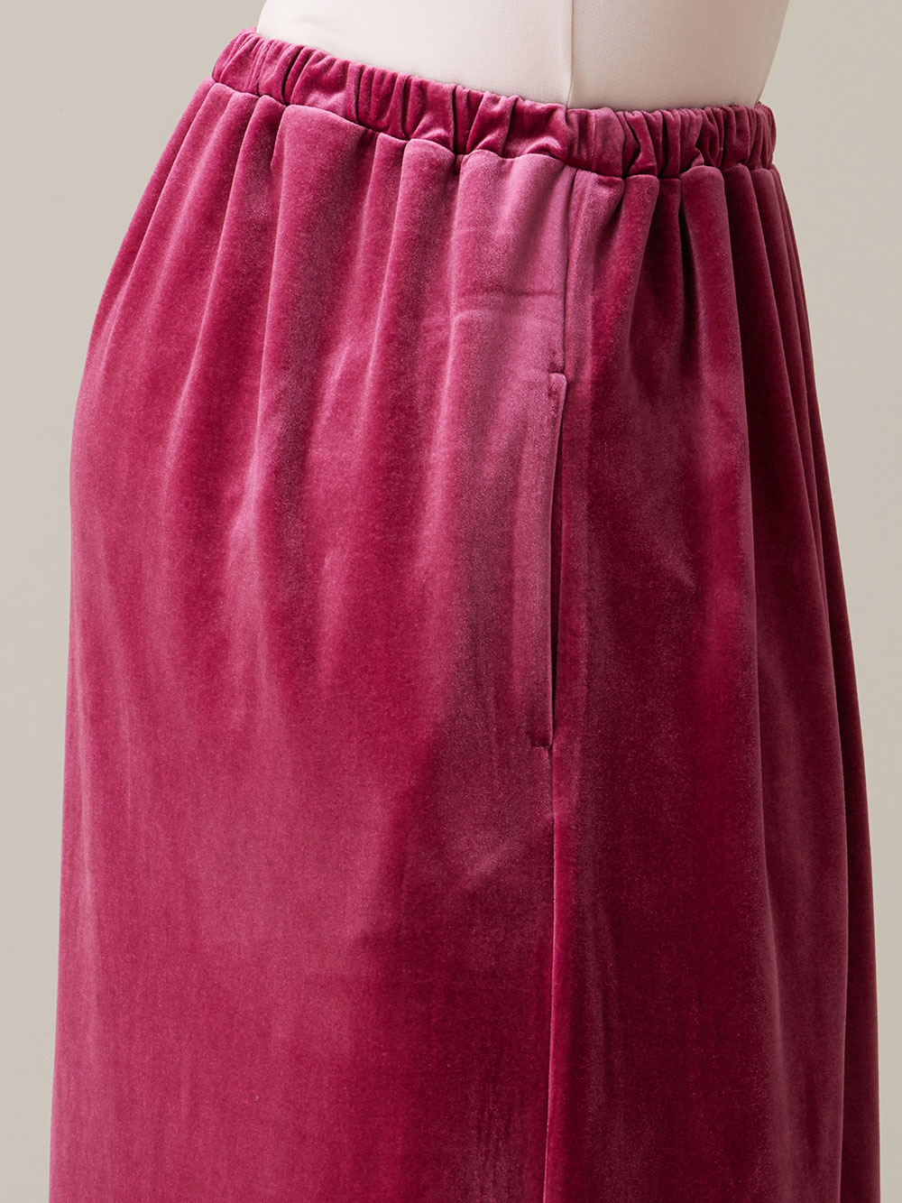 マタニティ スカート|ベロアギャザースカート マタニティ・産後【出産後も長く使える】