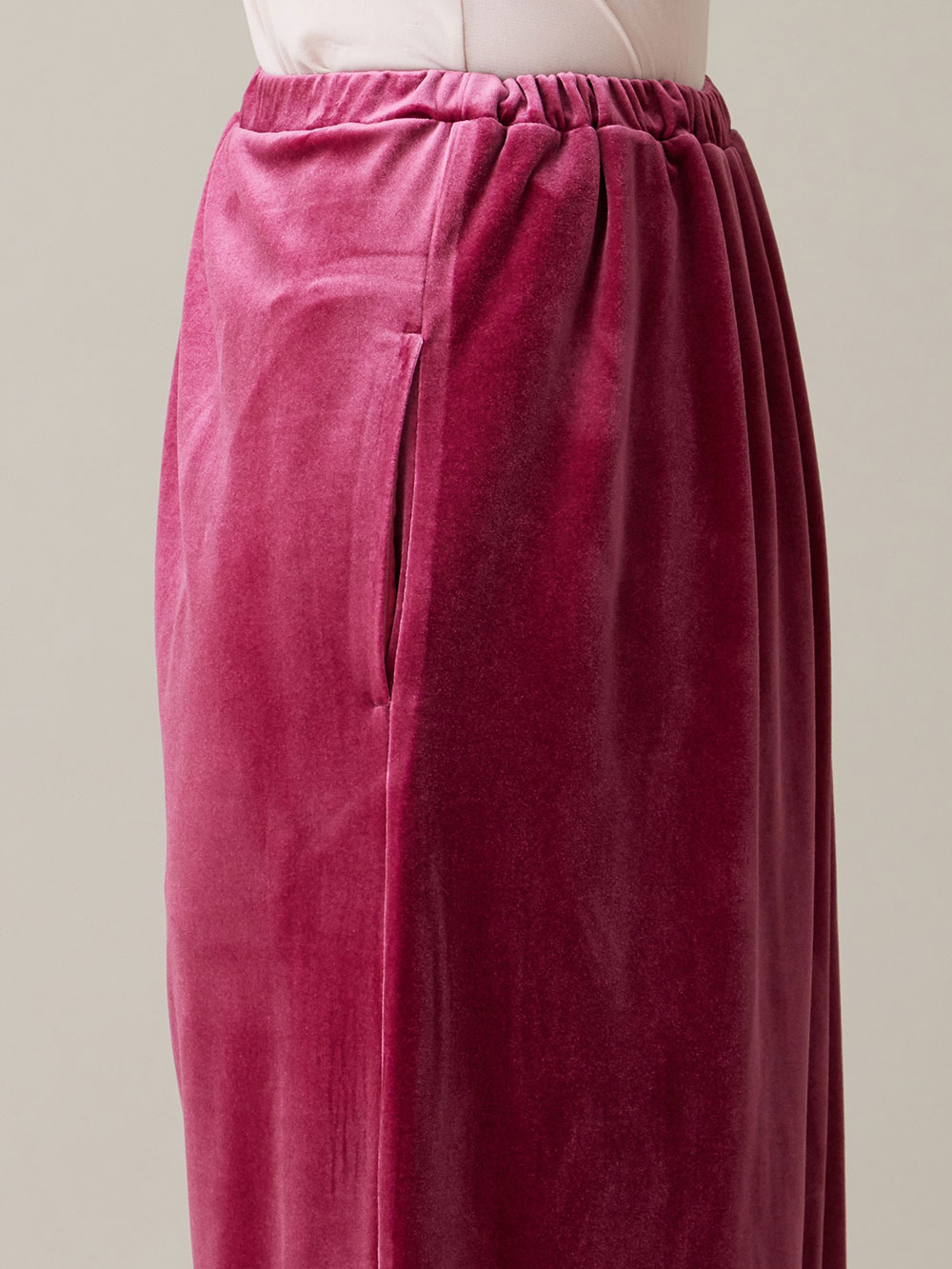 マタニティ スカート|ベロアギャザースカート マタニティ・産後【出産後も長く使える】