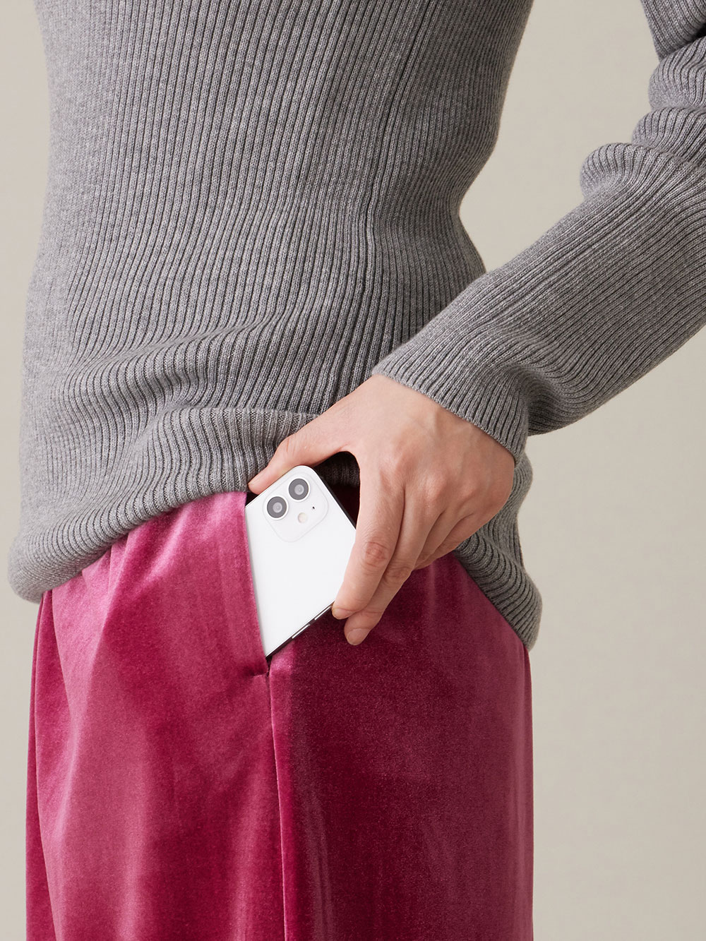 マタニティ スカート|ベロアギャザースカート マタニティ・産後【出産後も長く使える】