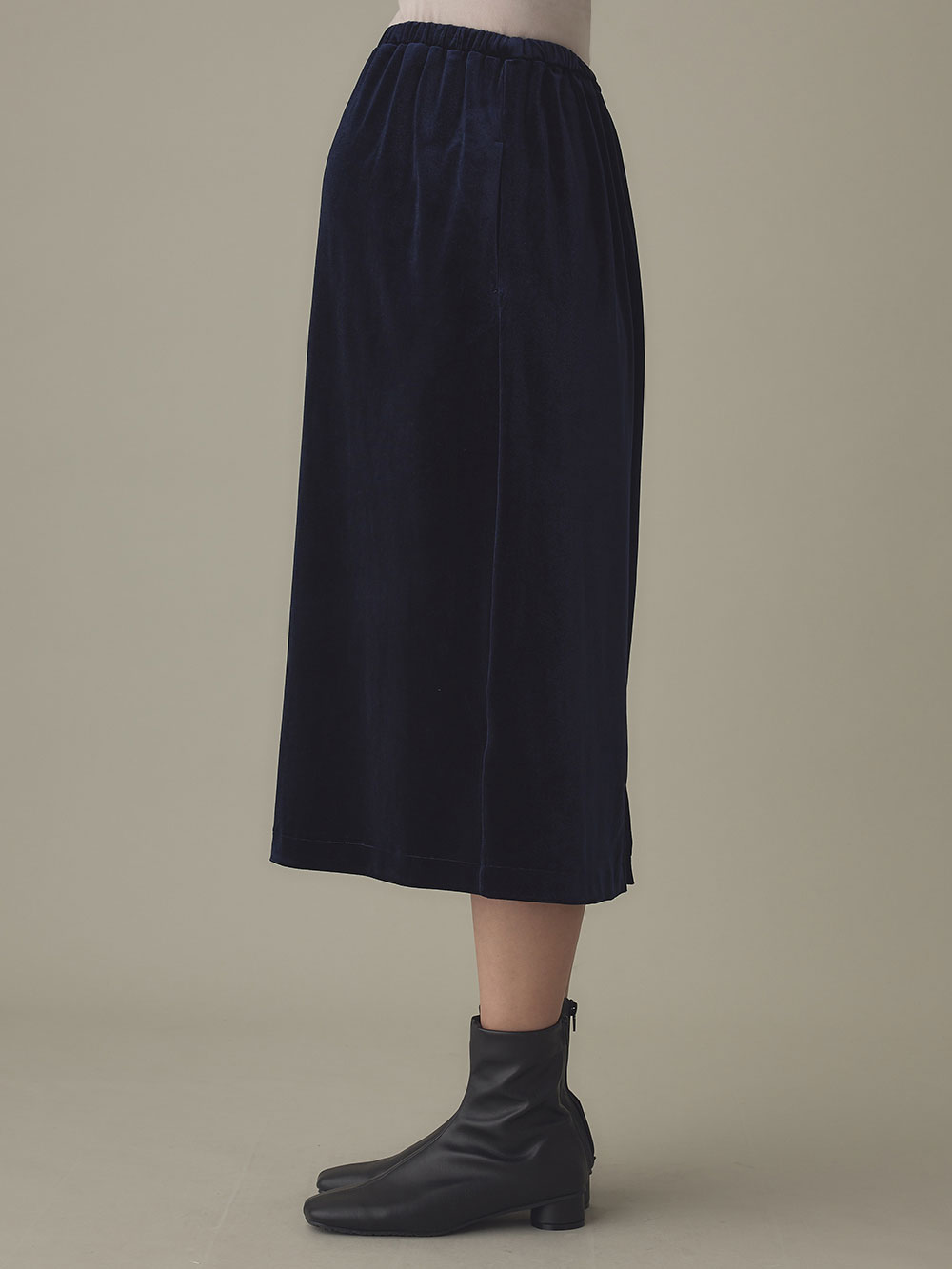 マタニティ スカート|ベロアギャザースカート マタニティ・産後【出産後も長く使える】