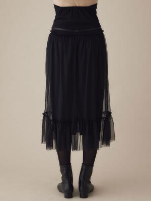 マタニティ スカート|ティアードチュールスカート マタニティ・産後【出産後も長く使える】