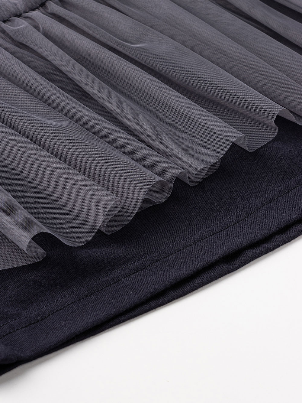 マタニティ スカート|ティアードチュールスカート マタニティ・産後【出産後も長く使える】