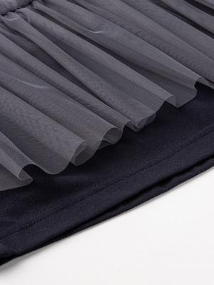 マタニティ スカート|ティアードチュールスカート マタニティ・産後【出産後も長く使える】