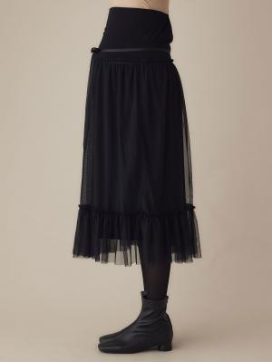 マタニティ スカート|ティアードチュールスカート マタニティ・産後【出産後も長く使える】