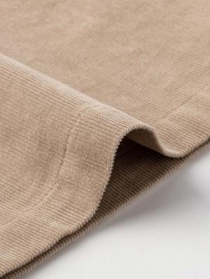 マタニティ ワンピース|フロント開きコーデュロイミニワンピ　マタニティ・授乳服【出産後も長く使える】