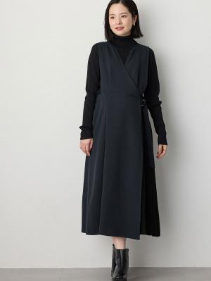 サイドプリーツワンピース マタニティ・授乳服【出産後も長く使える】10428