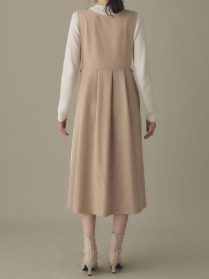 マタニティ ワンピース|サイドプリーツワンピース マタニティ・授乳服【出産後も長く使える】