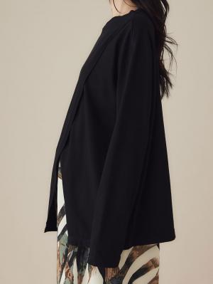 マタニティ トップス|クロススリットカットソー マタニティ・授乳服【出産後も長く使える】