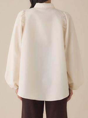 マタニティ トップス|ショルダーギャザーブラウス マタニティ・授乳服【出産後も長く使える】