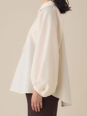 マタニティ トップス|ショルダーギャザーブラウス マタニティ・授乳服【出産後も長く使える】