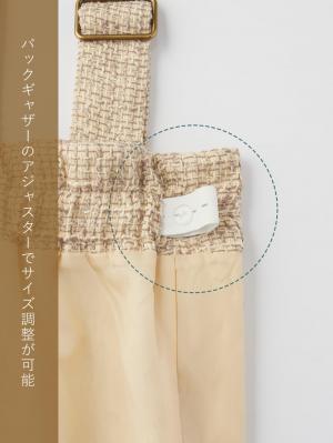 マタニティ パンツ|サスペンダーツィードショートパンツ マタニティ・産後 【出産後も長く使える】