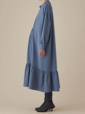 マタニティ ワンピース|【選んでオトクな割引キャンペーン対象】ピンタックワンピース マタニティ・授乳服【出産後も長く使える】