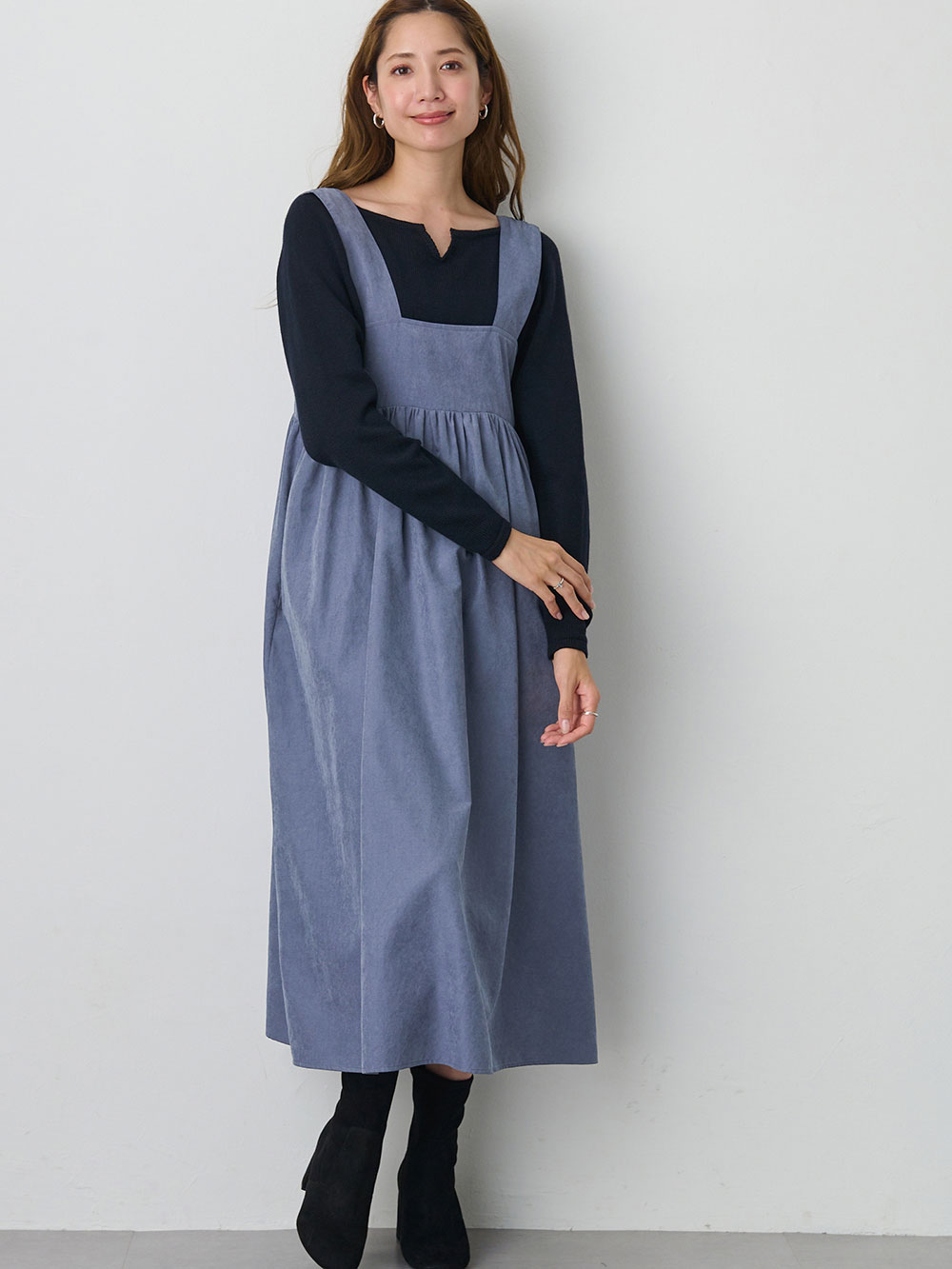 バックリボンキャミワンピース マタニティ・授乳服【出産後も長く使える】 マタニティ ワンピース(品番：10434)  ｜マタニティウェア・授乳服通販｜ エンジェリーベ 公式