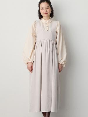 バックリボンキャミワンピース マタニティ・授乳服【出産後も長く使える】10434