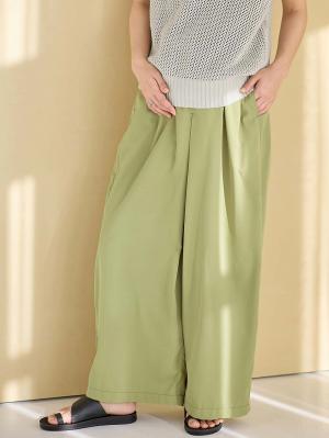 タックワイドパンツ　マタニティ・産後【出産後も長く使える】10435