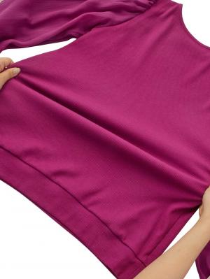 マタニティ トップス|袖シアーニットプルオーバー　マタニティ・授乳服【出産後も長く使える】