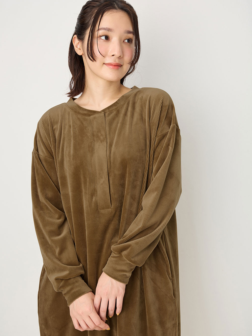 マタニティ パジャマ・ルームウェア|ソフトコールパジャマ マタニティ・授乳服【出産後も長く使える】|モカ