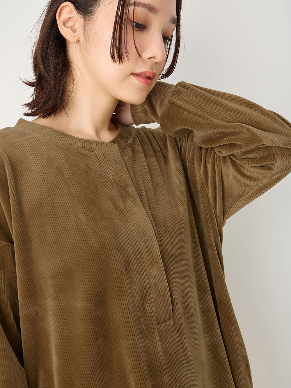 マタニティ パジャマ・ルームウェア|ソフトコールパジャマ マタニティ・授乳服【出産後も長く使える】|モカ